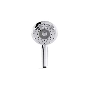 Rally 6-Spray 5.7 in. Single Wall Mount Handheld Adjustable Shower Head in Polished Chrome