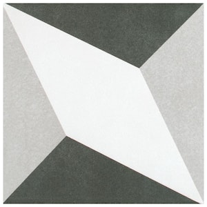 Twenties Diamond 7-3/4 in. x 7-3/4 in. Ceramic Floor and Wall Take Home Tile Sample