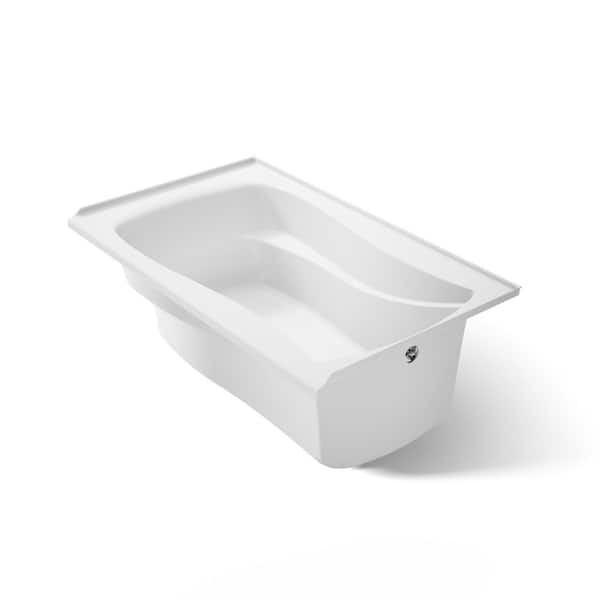 KOHLER Mariposa 60 in. x 36 in. Rectangular Soaking Bathtub with Right-Hand Drain in White