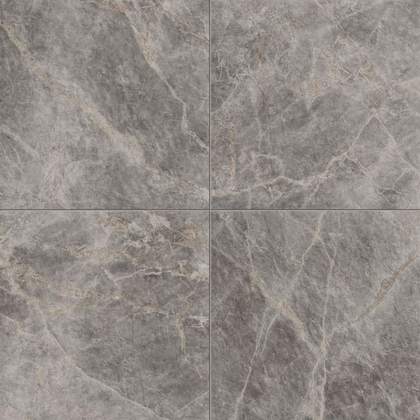 Corso Italia Impero Tuscan Gray 24 in. x 24 in. x 0.75 in. Marble Look Porcelain Paver (Case of 2)