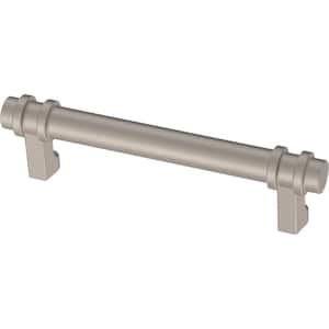 Classic Ringed 3-3/4 in. (96 mm) Classic Satin Nickel Cabinet Drawer Pull