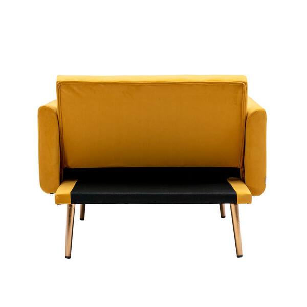 Modern Yellow Leather Chaise Lounge edu.svet.gob.gt