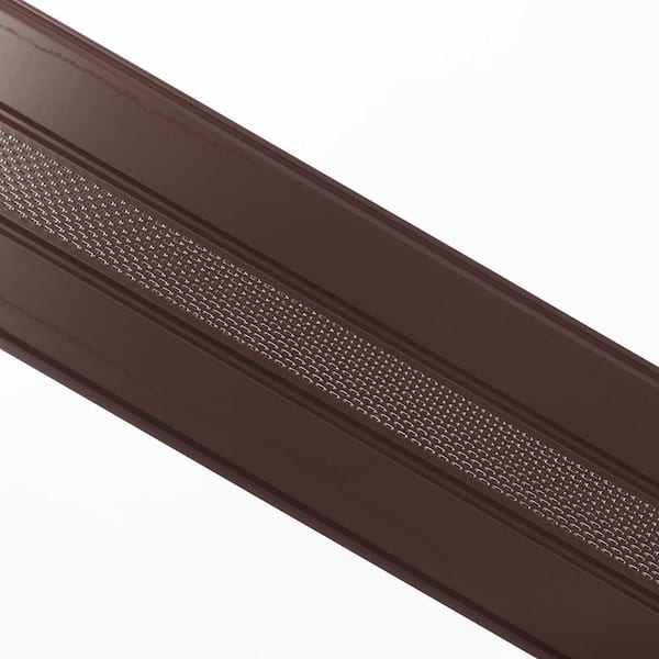 Gibraltar Building Products 12 in. x 12 ft. Black Aluminum Vented Soffit