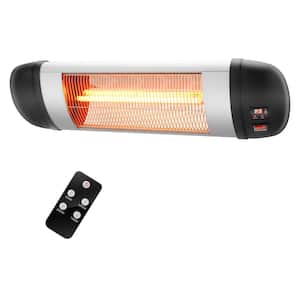 1500-Watt Indoor Wall-Mounted Electric Heater Outdoor Infrared Heater with Remote Control