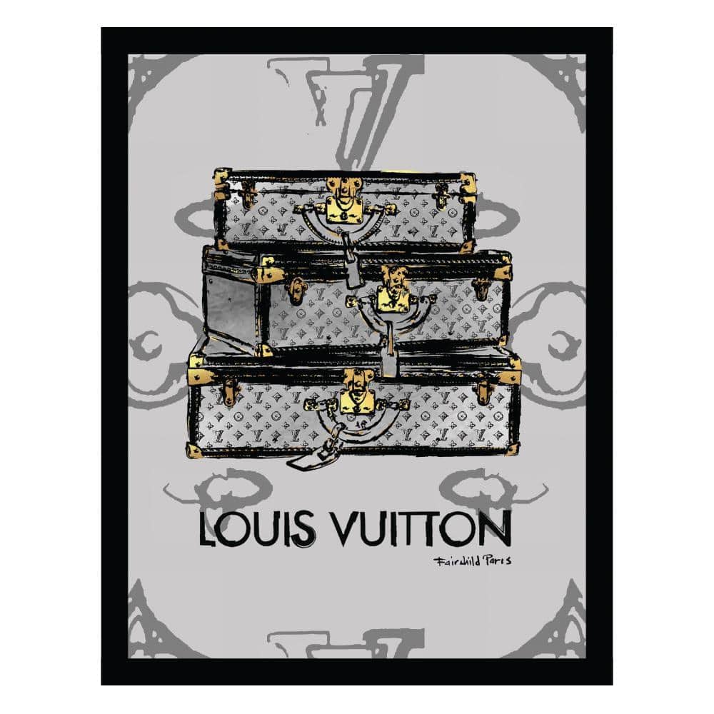 Fashion Travel Trunks by Fairchild Paris 1-Piece Framed Graphic Print Abstract Poster Art Print 18 in. x 14 in. price history on PriceWatchPro