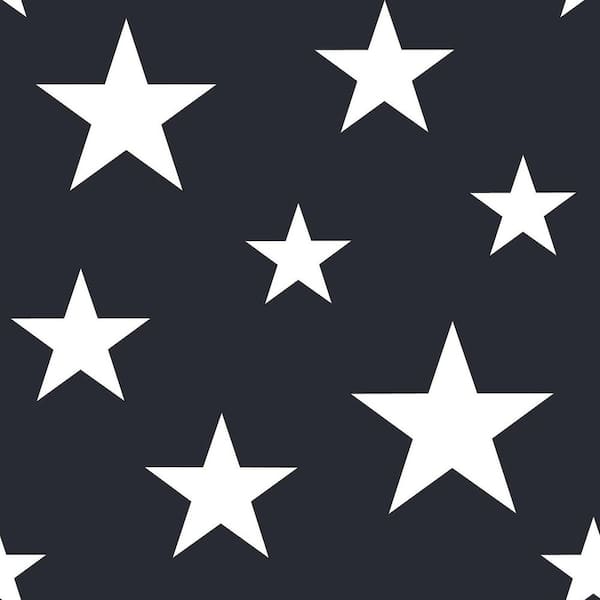 Chesapeake Blue Amira Stars Matte Non-Pasted Wallpaper Sample
