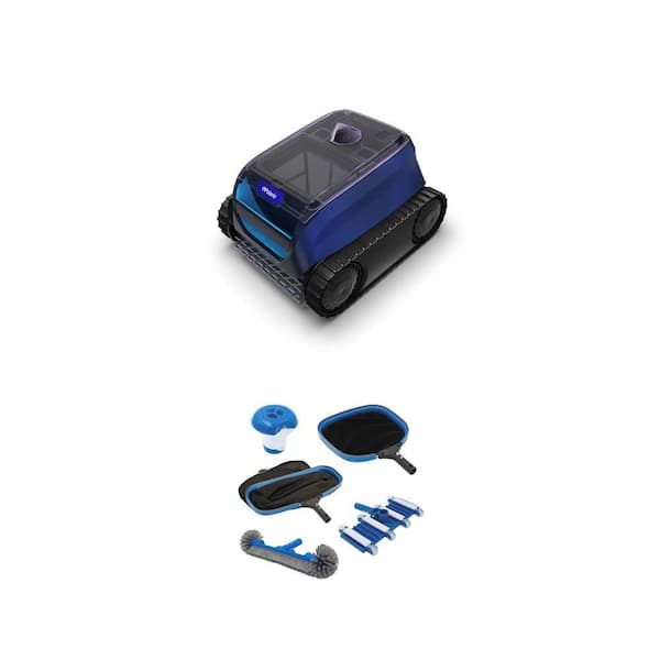 Freedomsc Cordless Robotic Pool Vacuum and PLSHD Manual Cleaning Kit Combo