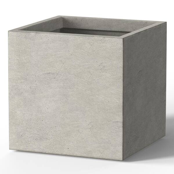 Fashion Square Planter in Textured Vintage Grey Concrete