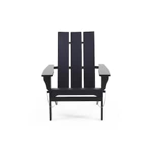 Zuma Black Folding Wood Adirondack Chair
