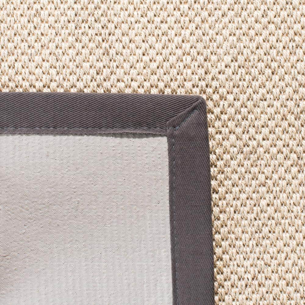 Handmade Tufted Marble Dark Grey Non-Slip Rectangular Rug 6' x 9'