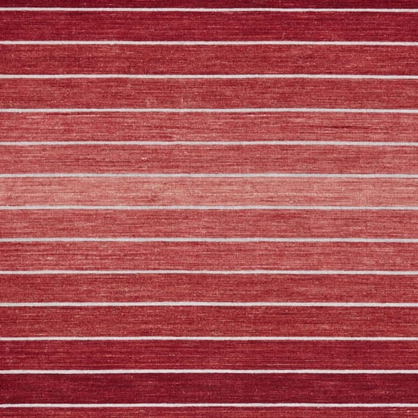 5 X 8 Red Striped Area Rug