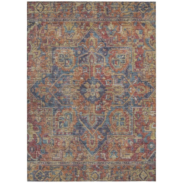 Addison Rugs Chantille ACN571 Red 2 ft. 6 in. x 3 ft. 10 in. Machine Washable Indoor/Outdoor Geometric Area Rug