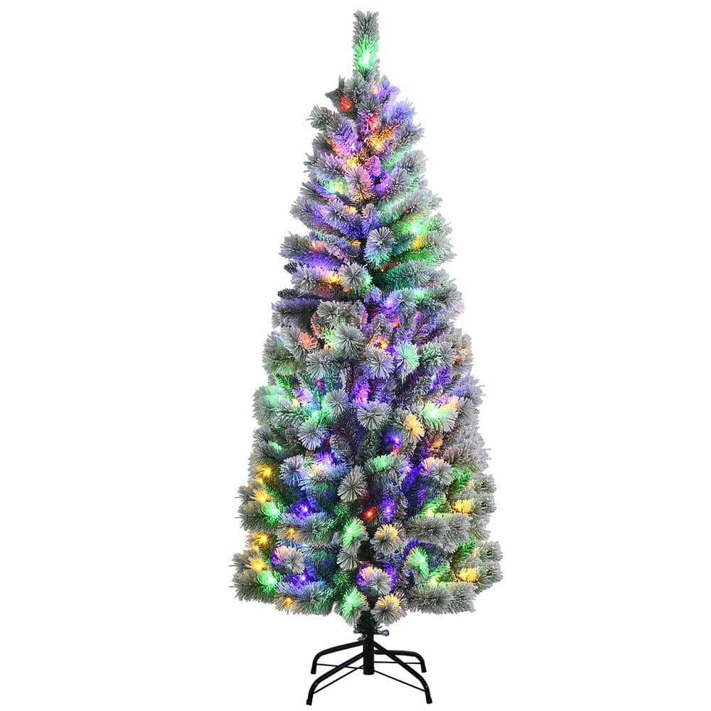 6-Foot White Pine Pre-Lit Christmas Tree with Remote Control Lights