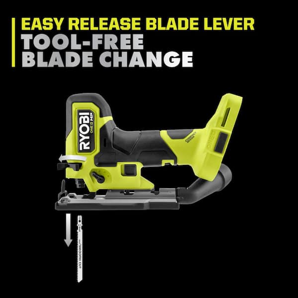 RYOBI - ONE+ HP 18V Brushless Cordless Compact Barrel Grip Jig Saw (Tool Only)