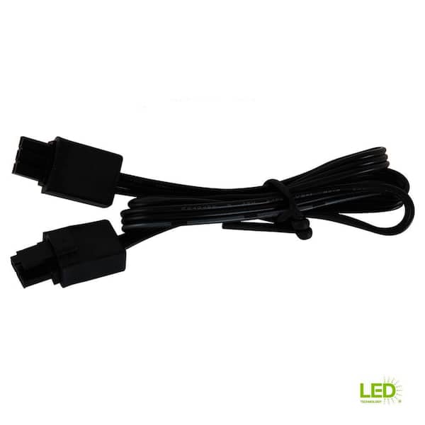 Generation Lighting Ambiance 18 in. 24-Volt 60-Watt Black LED Task Connector Cord