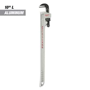 10 in. Aluminum Pipe Wrench with Power Length Handle