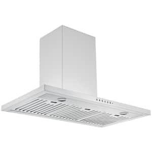 WPL636 36 in. 650 CFM Convertible Wall Mounted Range Hood in Stainless Steel with Night Light Feature
