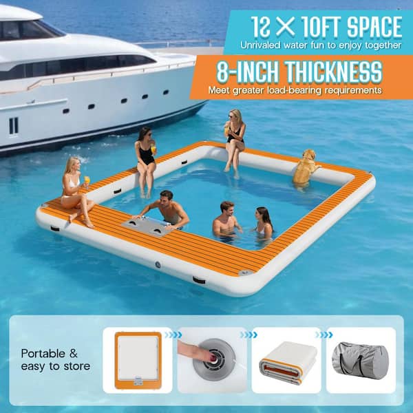 amerlife 12 ft. x 10 ft. Inflatable Sea Pool, Swimming Pool