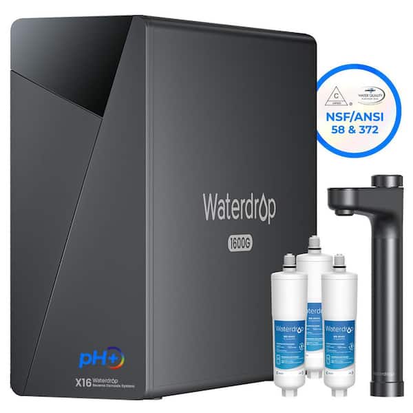 All-in-One Water Care Set: WD-X16 Tankless RO System (11-Stage, BPA-Free) and 3-Pack AP431-3 Hot Water Scale Inhibitor