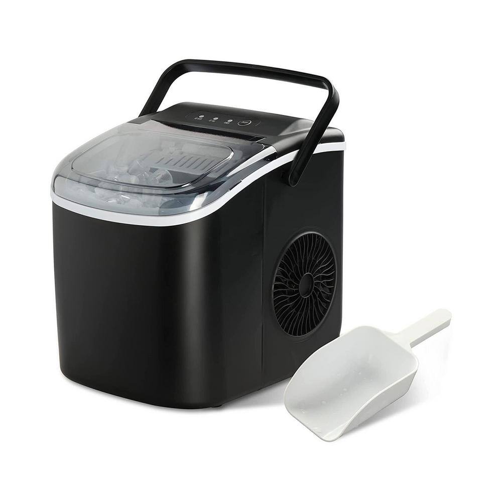 Maincraft 26 lbs. Portable Self-Clean Ice Maker in Black