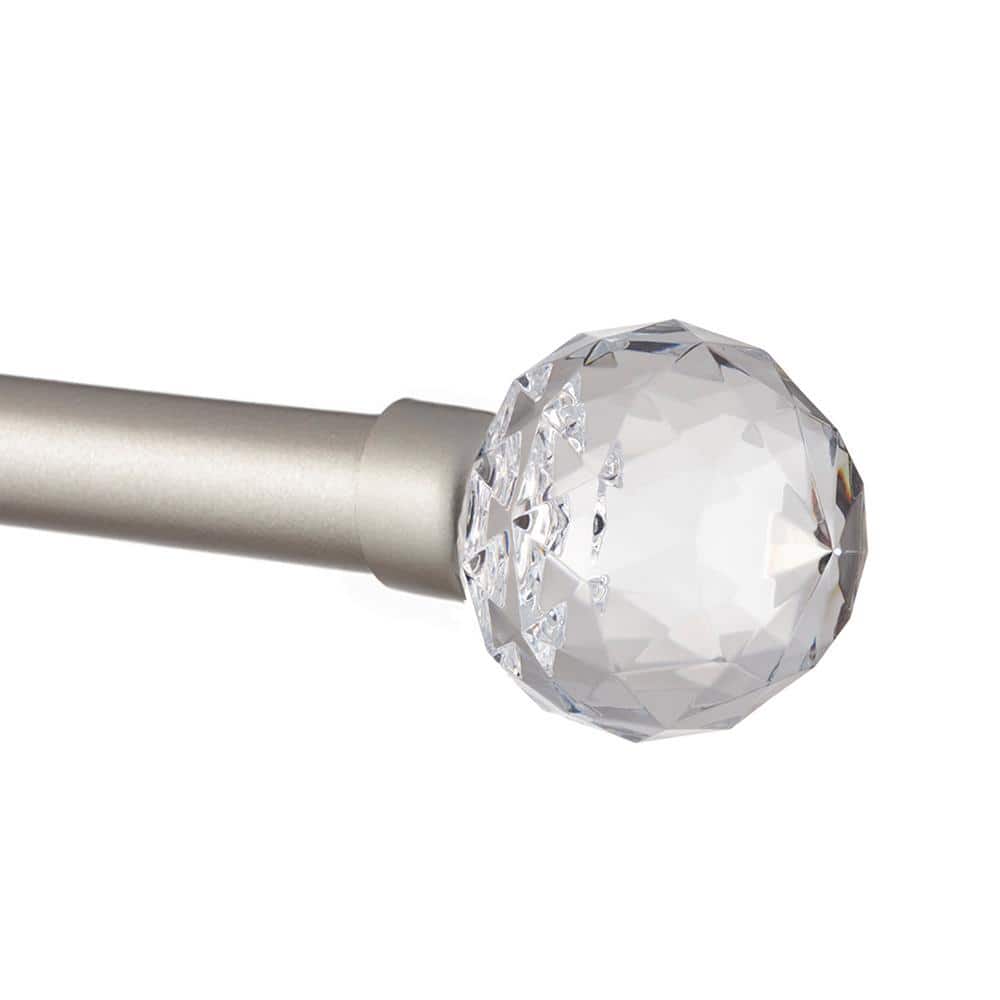 Silver Curtain Rod with Ball Finials! FREE SHIPPING!! Multiple Sizes! 