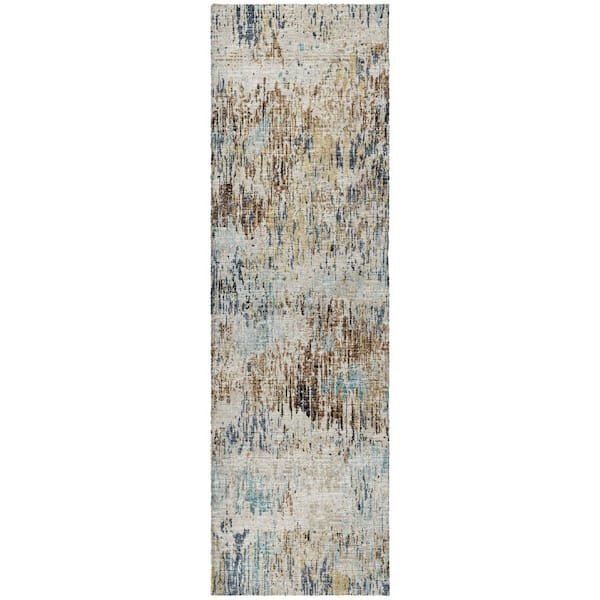Dream Shag Premium Machine Washable Abstract ADS66 Moody 2 ft. x 7 ft. Runner Rug