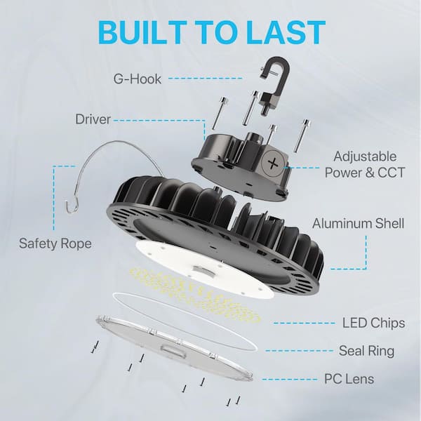 UFO LED High Bay Light 150W (1-Pc) 5 ft. 150-W Equivalent E39