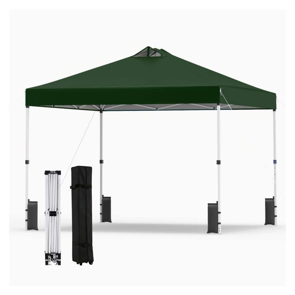 10 ft. x 10 ft. 210D Oxford Commercial Pop-Up Canopy Tent with Center Lock, Green price history on PriceWatchPro