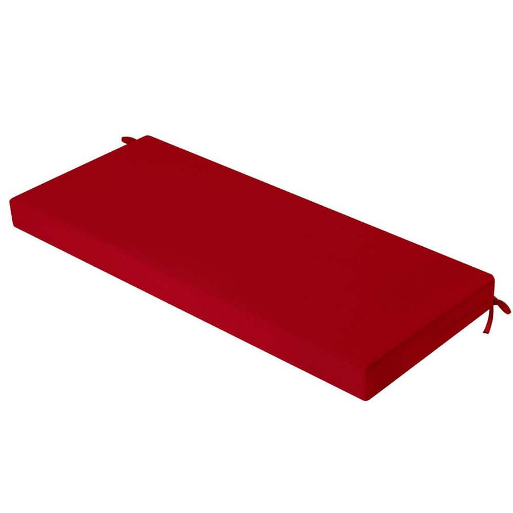 42 in. x 18 in. Outdoor Bench Cushion with Ties, Replacement Loveseat Cushi