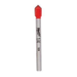 1/4 in. Carbide Tipped Glass and Tile Drill Bit