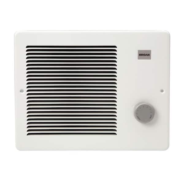 1,000-Watt Front-Mountable Wall Heater in White
