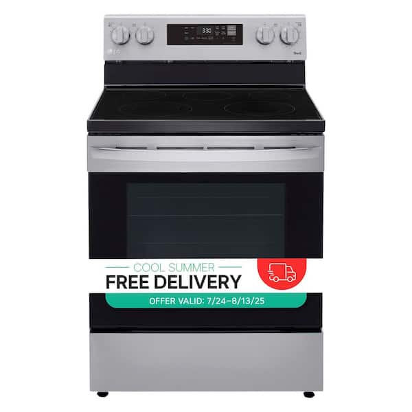 6.3 cu.ft. Single Oven Electric Range with EasyClean, Wi-Fi Enabled in Stainless Steel