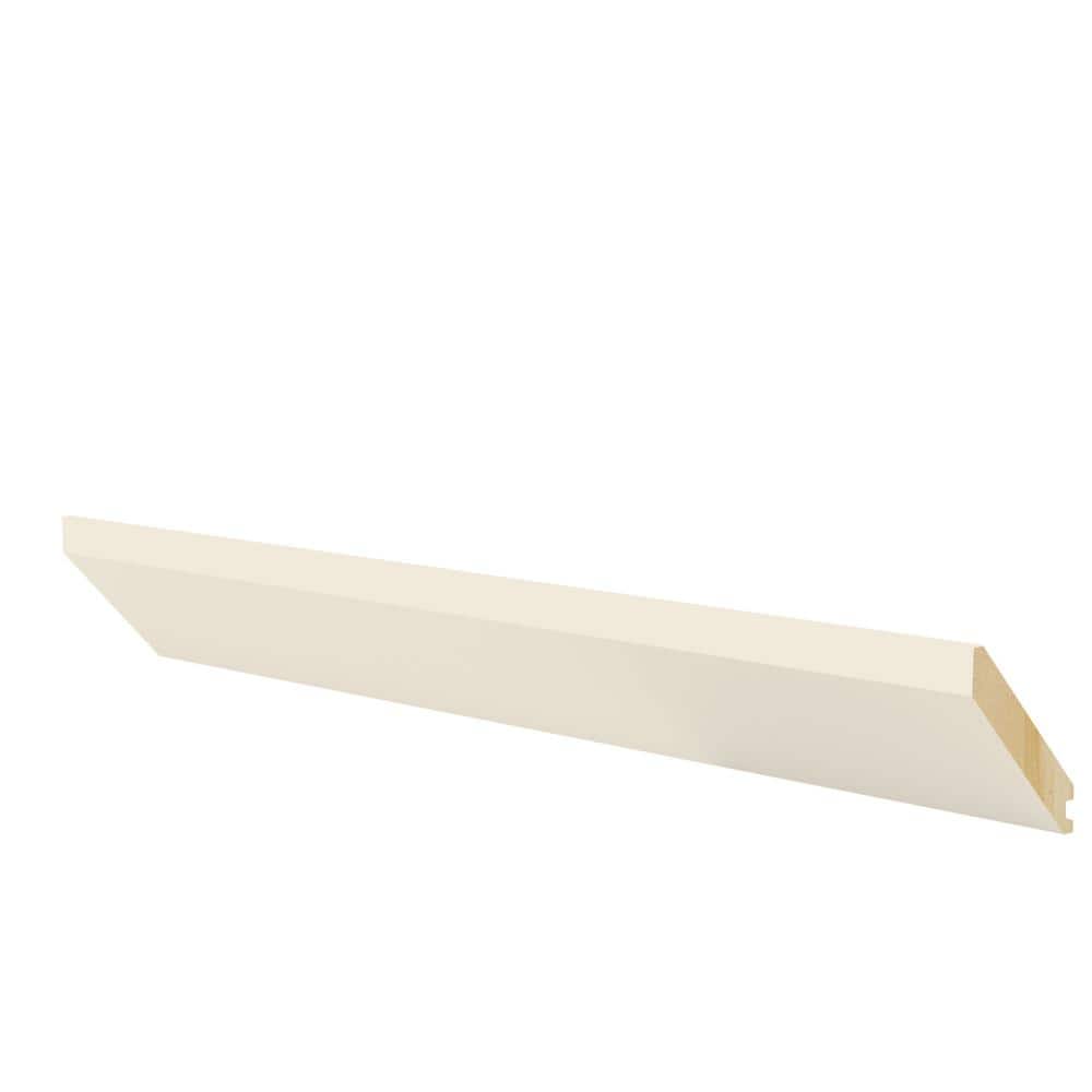 Newport 96 in. W x 2.75 in. D x 3.25 in. H Solid Wood KitchenCabinet Flat Angle Crown Molding in Blended Cream price history on PriceWatchPro