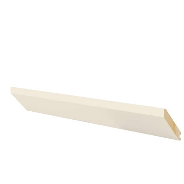 Home Decorators Collection Newport Grayson 96 in. W x 2.75 in. D x 3.25 in. H Kitchen Cabinet Flat  Angle Crown Molding in Blended Cream