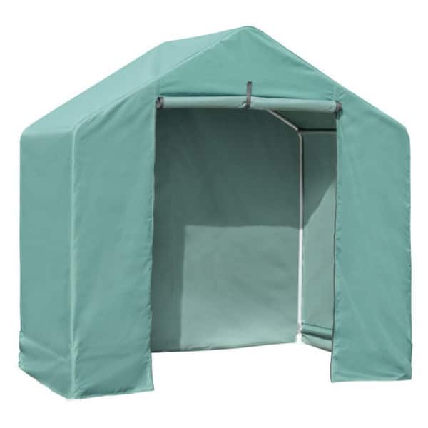 ShelterLogic Garden shed 6 ft x 4 ft x 6 ft Peak Green