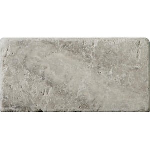 Trav Ancient Tumbled Silver 2.95 in. x 5.91 in. Travertine Wall Tile