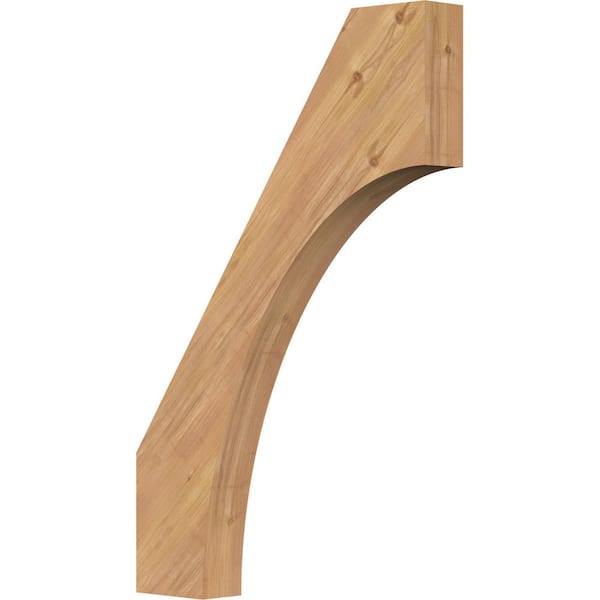 Ekena Millwork 3 1/2"W x 24"D x 36"H Westlake Smooth Knee Brace, Western Red Cedar
