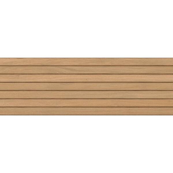 Sample of Ibirapuera Camel Satin (Brown) 6 in. x 6 in. Ceramic Wall Tile