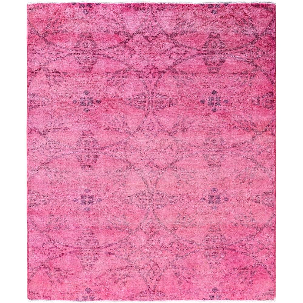 Fine Vibrance Pink 4 X 6 Hand Knotted Wool Indoor Area Rug price history on PriceWatchPro