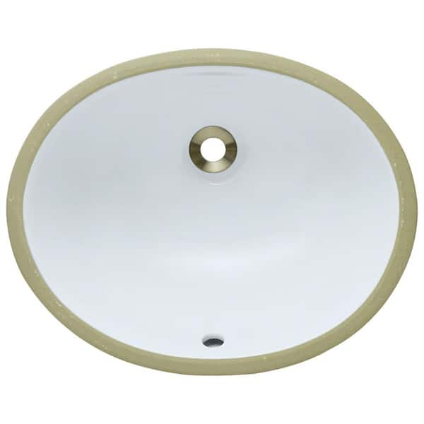 MR Direct Undermount Porcelain Bathroom Sink in White