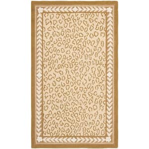 Chelsea Ivory Doormat 3 ft. x 5 ft. Animal Print Area Rug