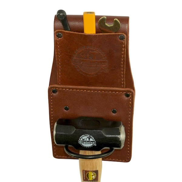 Graintex 2 Ambassador Series Black Top Grain Leather Measuring Tape Holder  AH2341 - The Home Depot