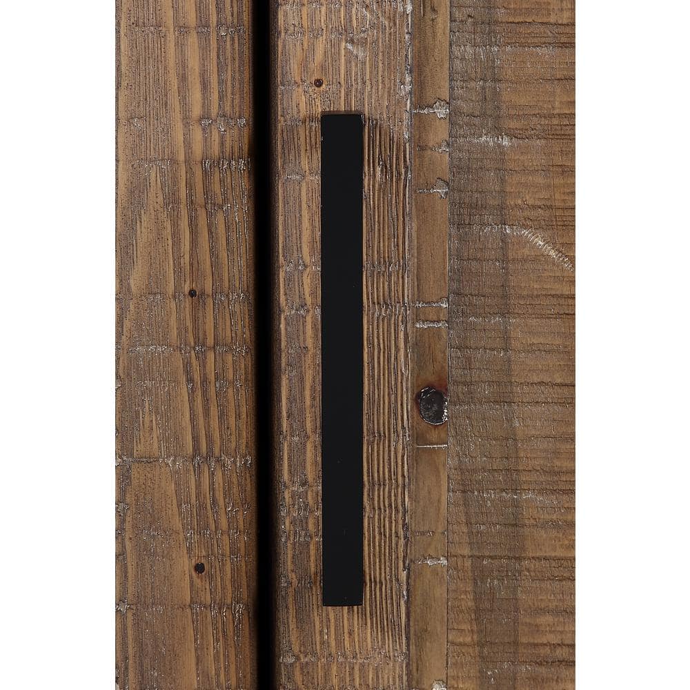 Rustic Brown Pine Wood Barn Door Server