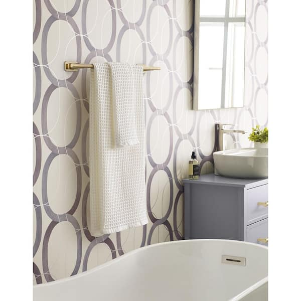 Bronx 18 in. Wall Mounted Towel Bar in Golden Champagne