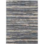 Shoreline Blue/Multi 8 ft. x 10 ft. Striped Area Rug