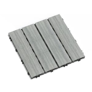 MI Eternally Turf 1 ft. x 1 ft. Interlocking Loose Lay PVC Deck Tiles in Evergreen Grass (10 Tiles Per Case)