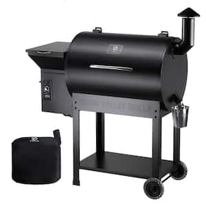 694 sq. in. Pellet Grill and Smoker in Black