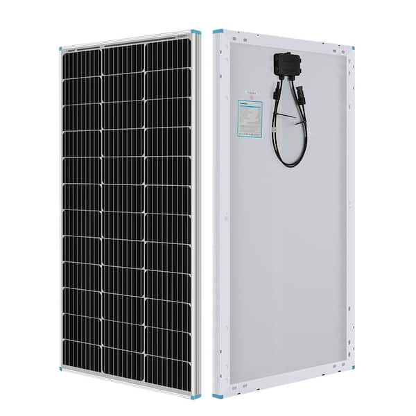 Renogy 100-Watt 12V Monocrystalline Solar Panel with High-Efficiency Module for RV Battery Boat Caravan Solar System