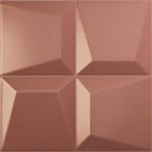 19 5/8 in. x 19 5/8 in. Tellson EnduraWall Decorative 3D Wall Panel, Champagne Pink (12-Pack for 32.04 Sq. Ft.)