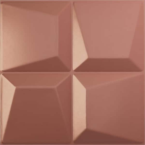 Ekena Millwork 19 5/8 in. x 19 5/8 in. Tellson EnduraWall Decorative 3D Wall Panel, Champagne Pink (12-Pack for 32.04 Sq. Ft.)